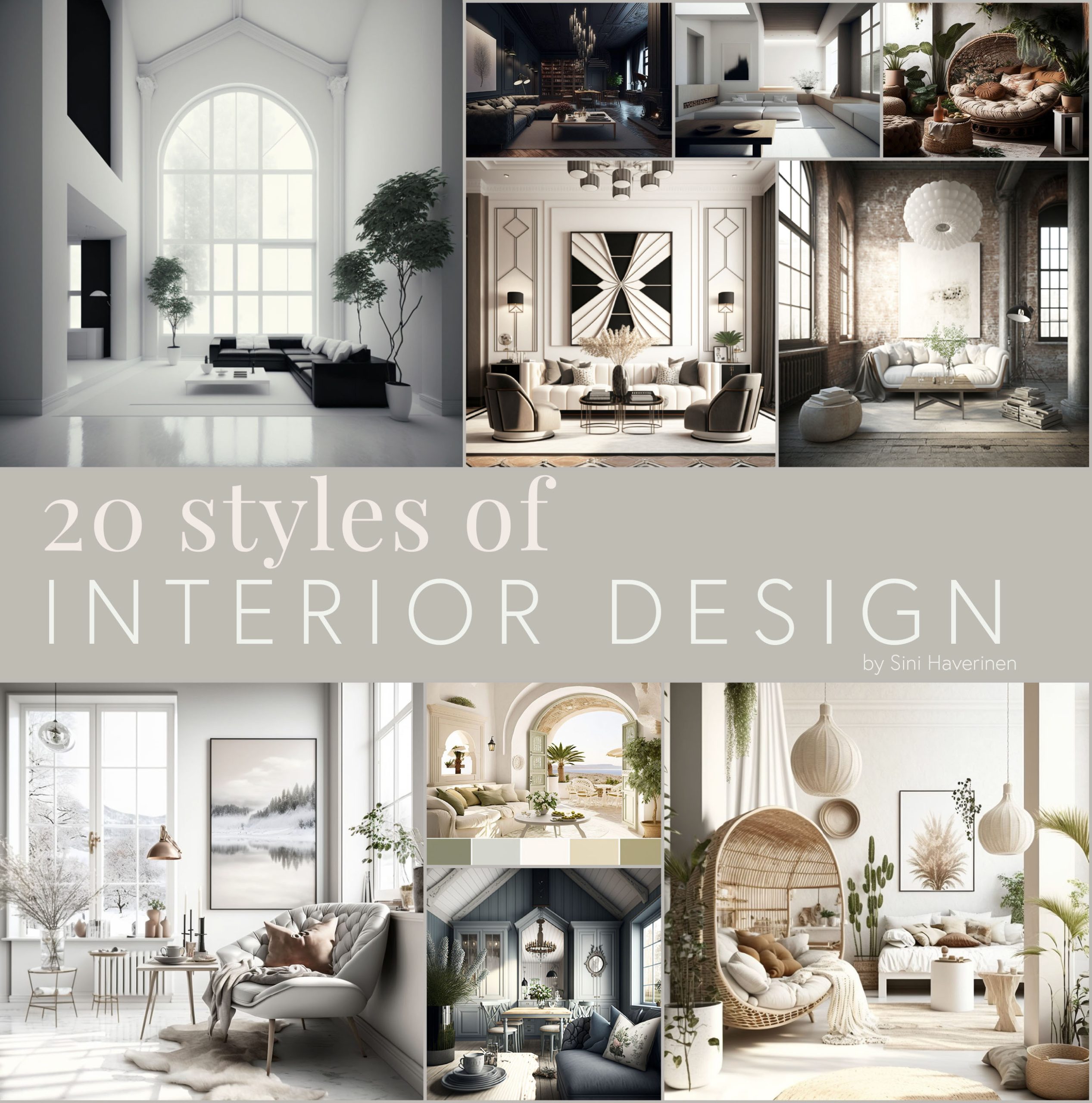 20 styles of Interior design