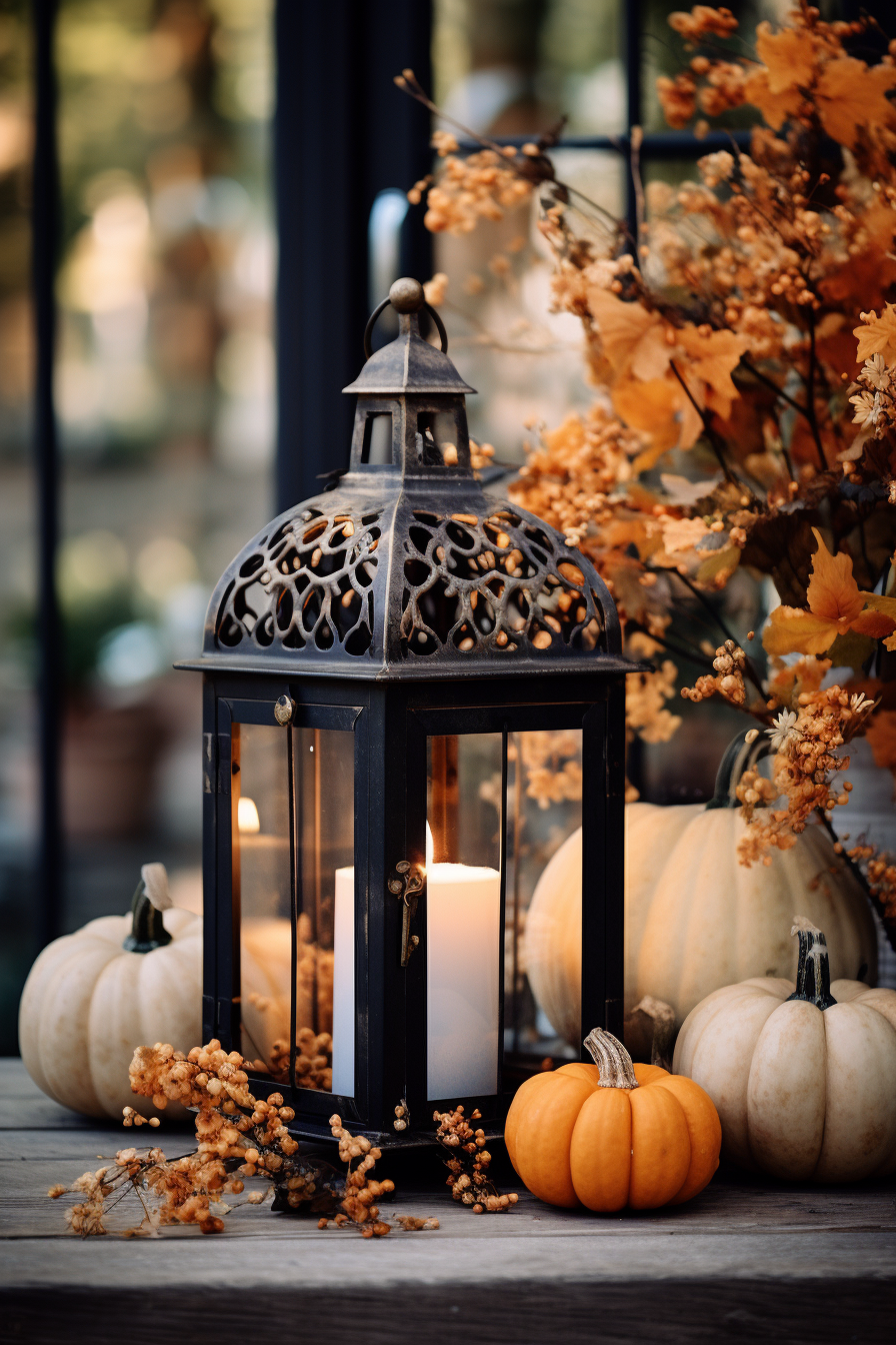 Lanterns in Autumn Outdoor Decorations